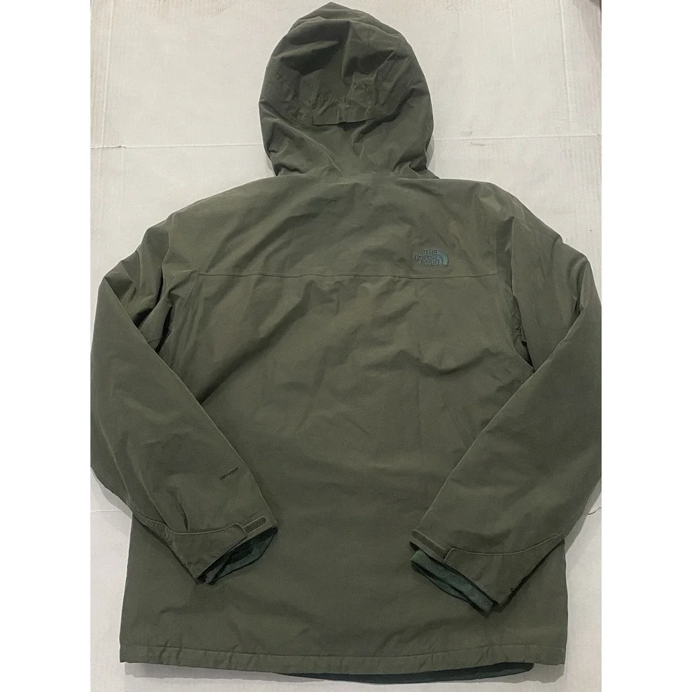 The North Face Men's Canyonlands Triclimate Hoodie Jacket Hunter Green. Size XL